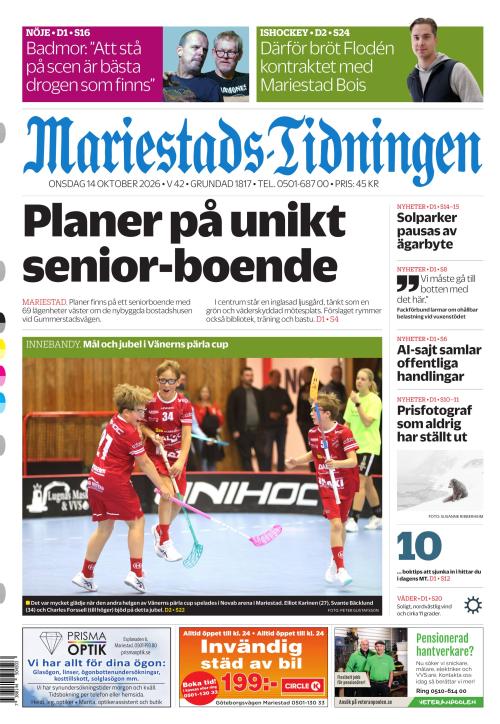 Mariestads-Tidningen 14.10.2026