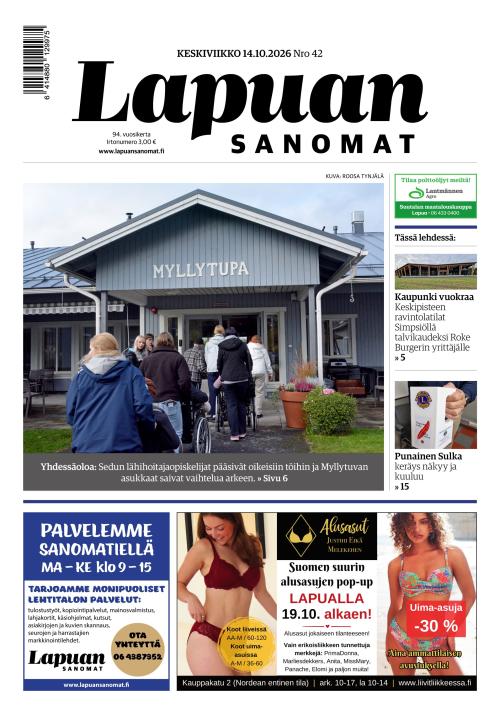 Lapuan Sanomat 14.10.2026
