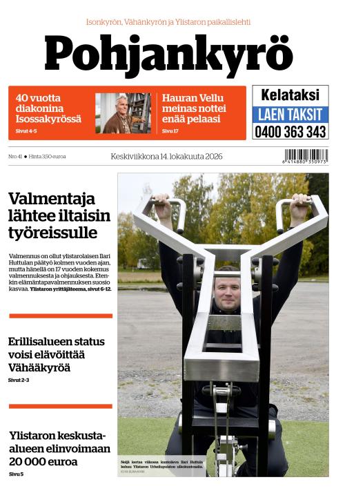 Pohjankyrö-lehti 14.10.2026