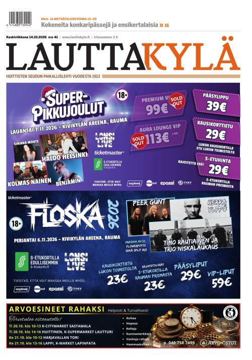 Lauttakylä-lehti 14.10.2026