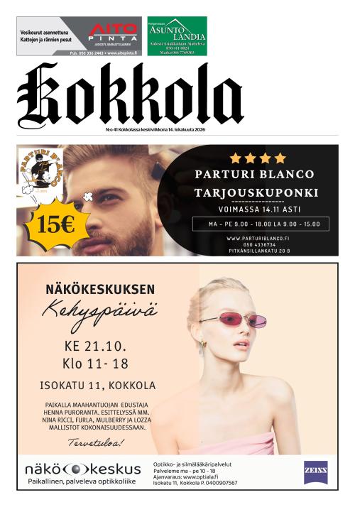 Kokkola-lehti 14.10.2026