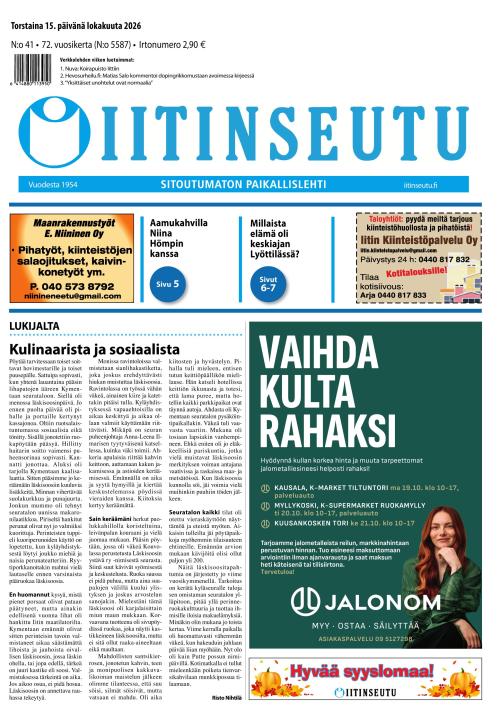 Iitinseutu 15.10.2026