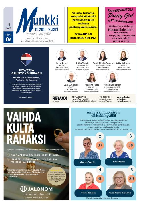 Munkki-lehti 15.10.2026