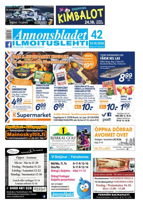 Annonsbladet 15.10.2026