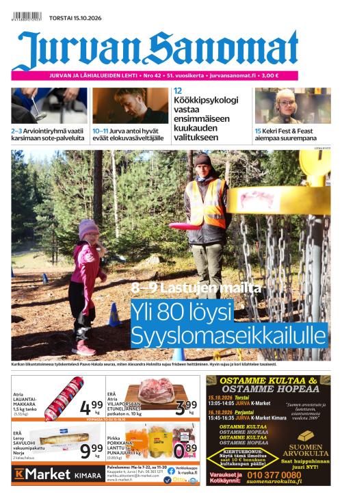 Jurvan Sanomat 15.10.2026