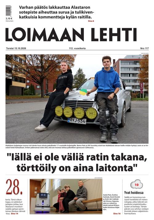 Loimaan Lehti 15.10.2026