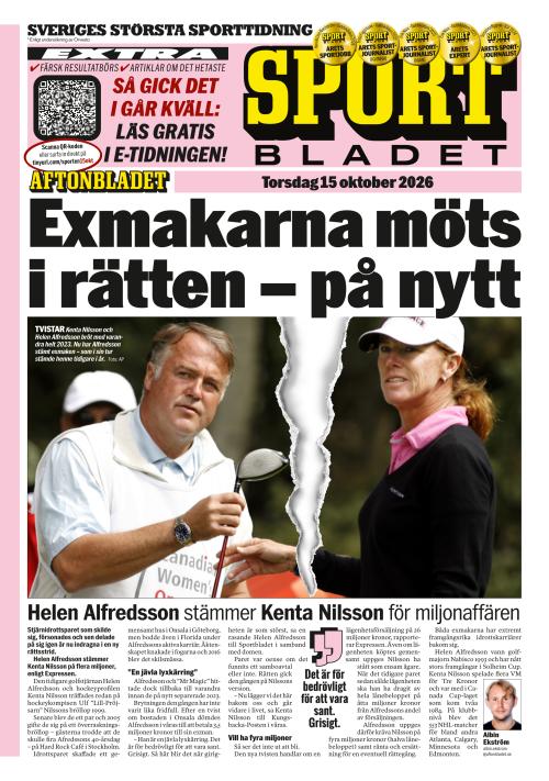 Aftonbladet Sportbladet 15.10.2026