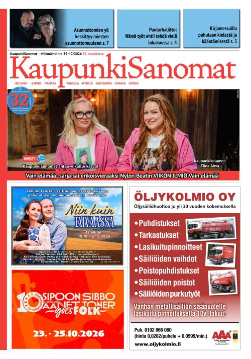 Kaupunkisanomat 16.10.2026