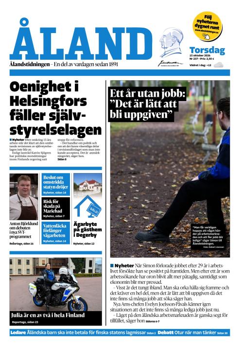 Ålandstidningen 15.10.2026