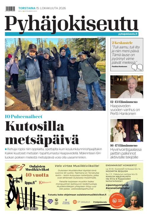 Pyhäjokiseutu 15.10.2026
