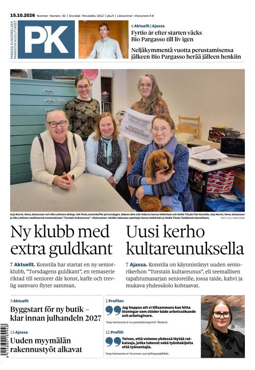 Paraisten kuulutukset 15.10.2026