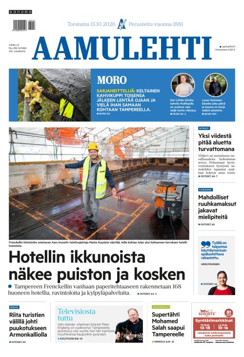 Aamulehti 15.10.2026