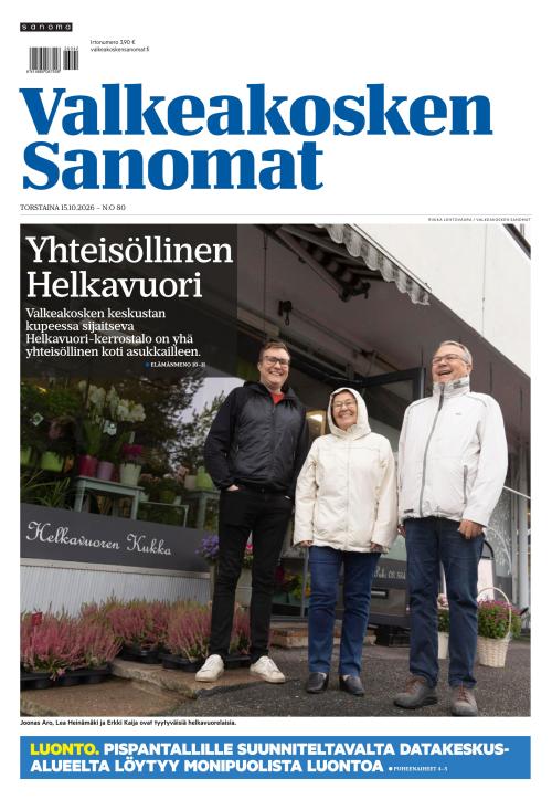 Valkeakosken Sanomat 15.10.2026