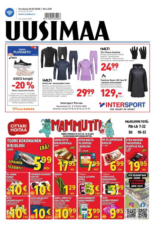 Uusimaa 15.10.2026