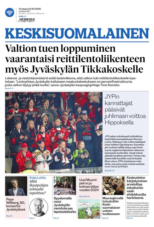 Keskisuomalainen 15.10.2026