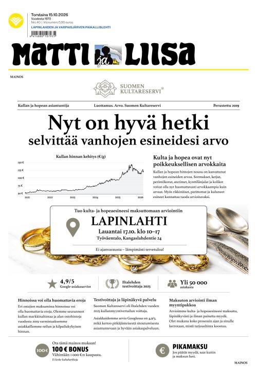 Matti ja Liisa 15.10.2026