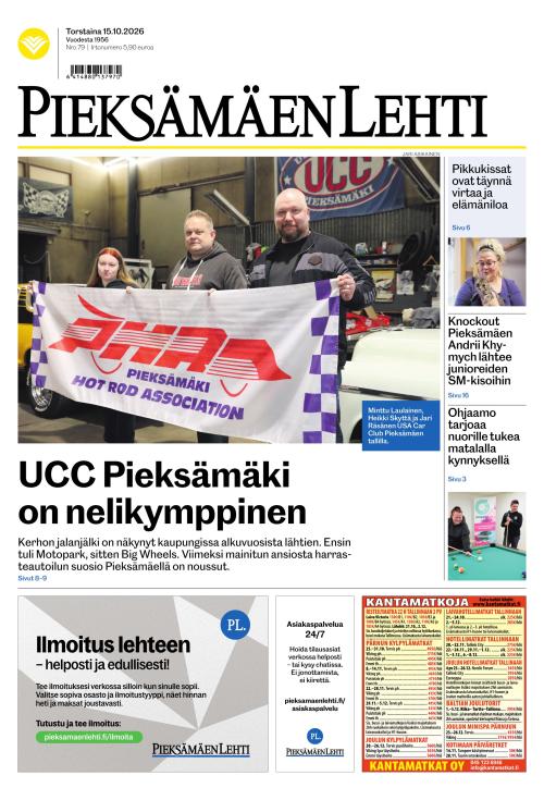 Pieksämäen lehti 15.10.2026