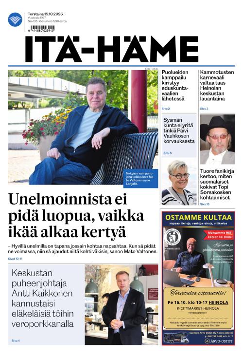 Itä-Häme 15.10.2026