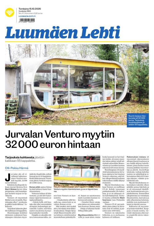 Luumäen Lehti 15.10.2026