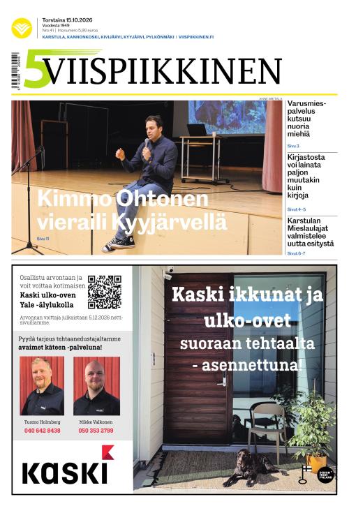 Viispiikkinen 15.10.2026