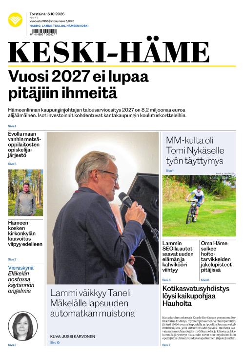 Keski-Häme 15.10.2026