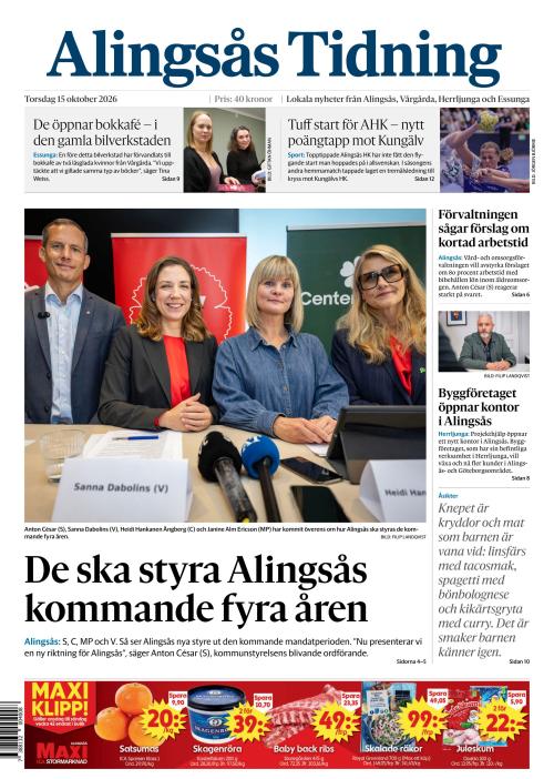 Alingsås Tidning 15.10.2026
