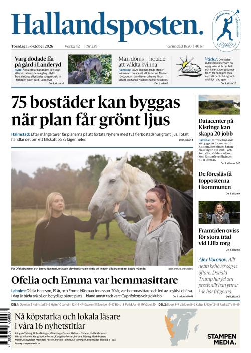 Hallandsposten 15.10.2026