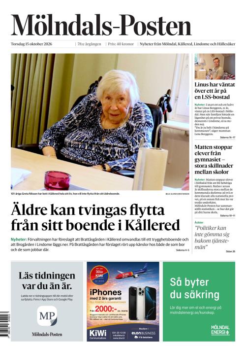 Mölndals-Posten 15.10.2026