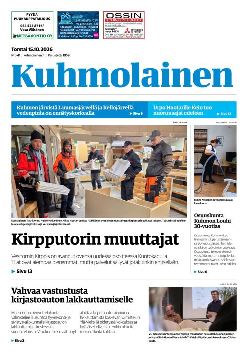 Kuhmolainen 15.10.2026