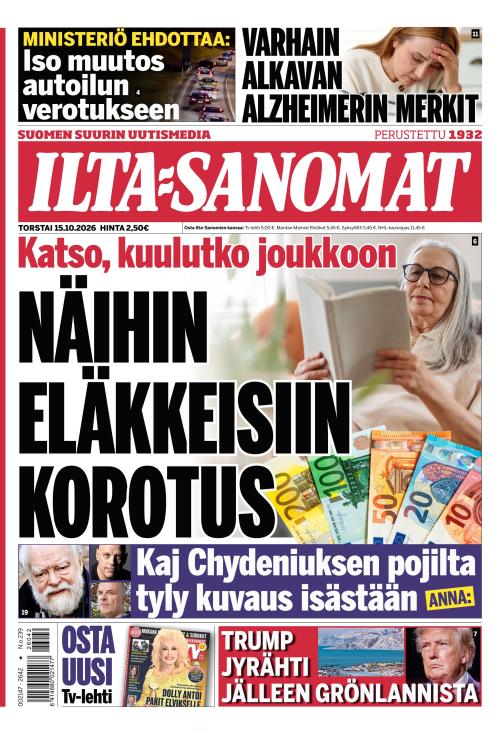Ilta-Sanomat 15.10.2026