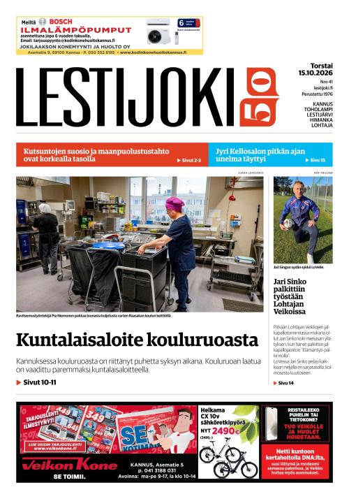Lestijoki-lehti 15.10.2026