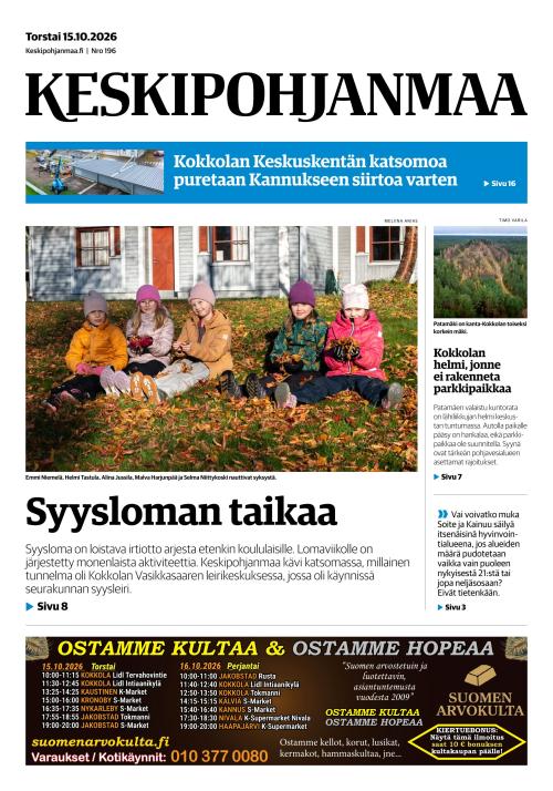 Keskipohjanmaa 15.10.2026