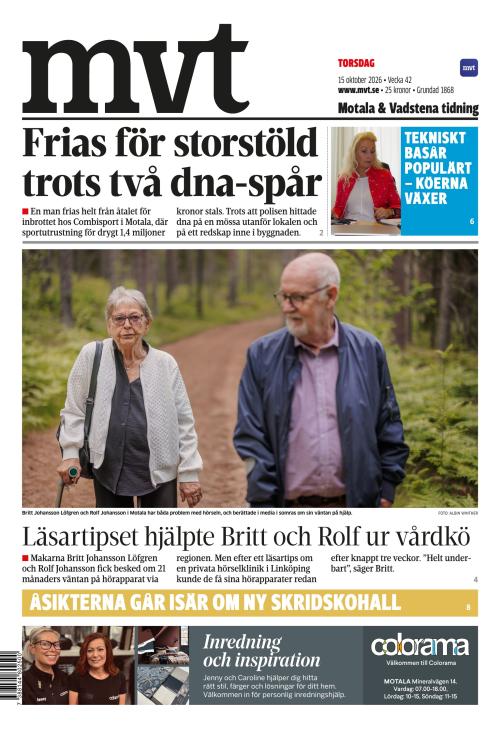 Motala Vadstena Tidning 15.10.2026