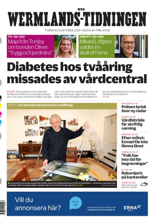 Nya Wermlands-Tidningen 15.10.2026