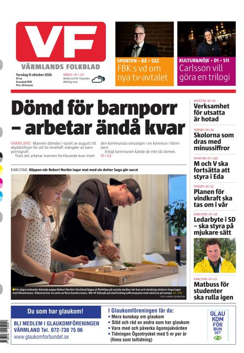 Värmlands Folkblad 15.10.2026
