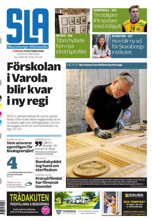 Skaraborgs Allehanda 15.10.2026