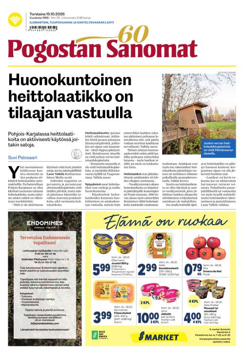 Pogostan Sanomat 15.10.2026