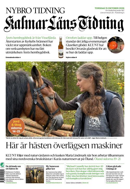 Kalmar Läns Tidning 15.10.2026