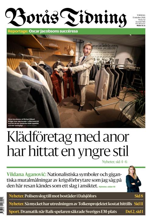 Borås Tidning 15.10.2026