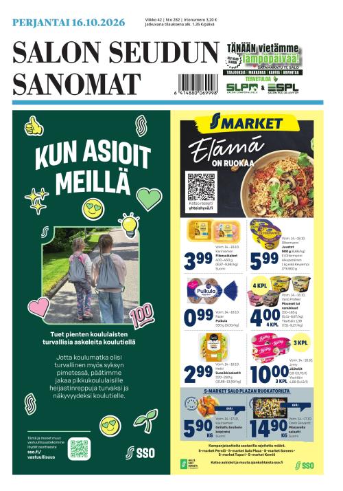 Salon Seudun Sanomat 16.10.2026