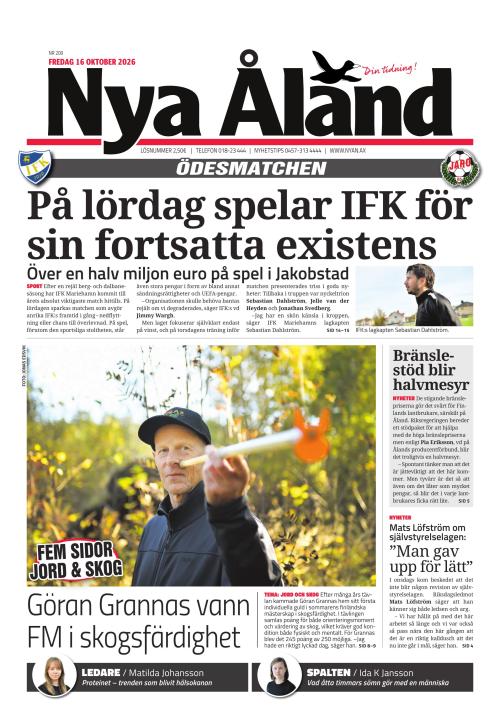 Nya Åland 16.10.2026