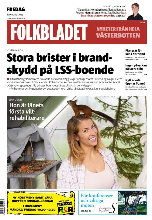 Folkbladet (Västerbotten) 16.10.2026