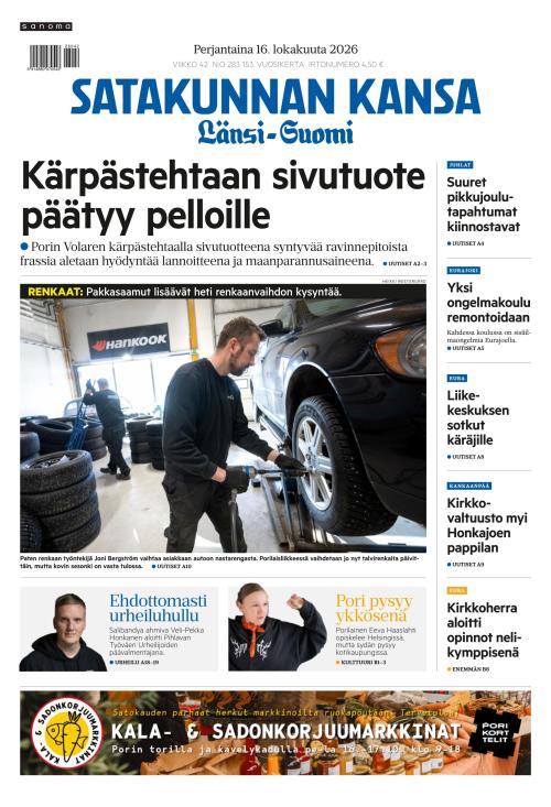 Satakunnan Kansa Länsi-Suomi 16.10.2026