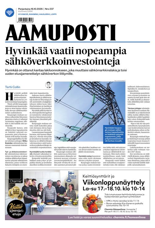 Aamuposti 16.10.2026