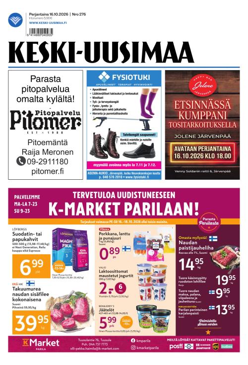 Keski-Uusimaa 16.10.2026