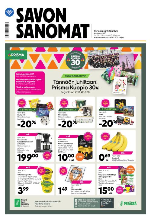 Savon Sanomat 16.10.2026