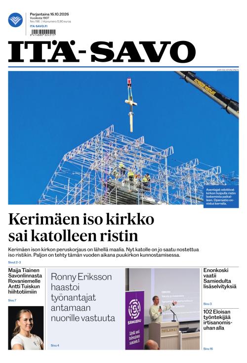 Itä-Savo 16.10.2026