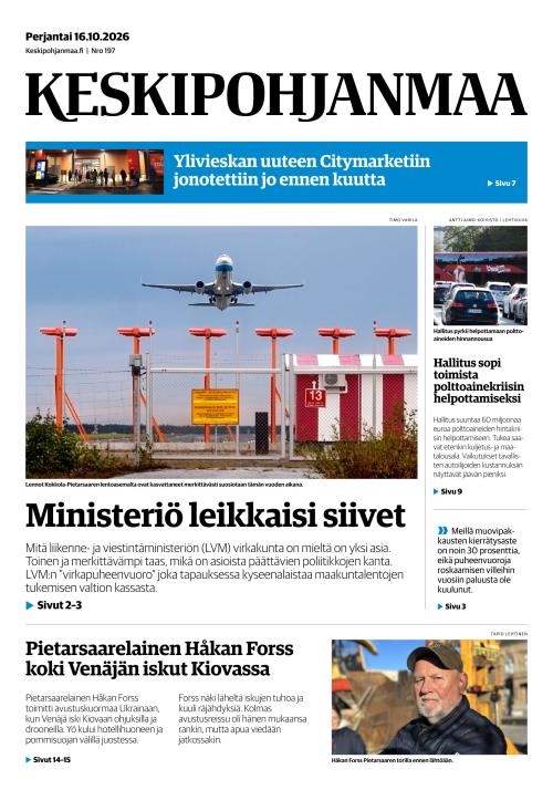 Keskipohjanmaa 16.10.2026