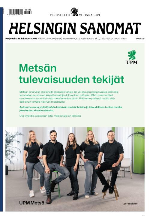Helsingin Sanomat 16.10.2026