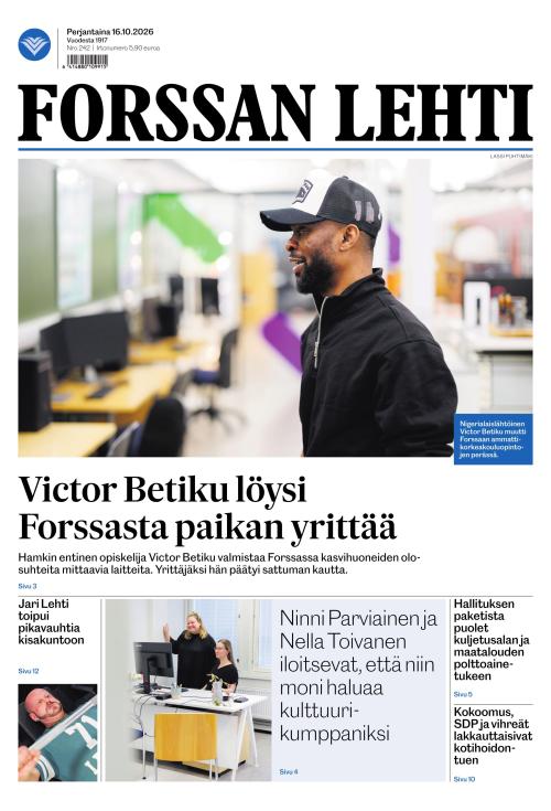 Forssan Lehti 16.10.2026